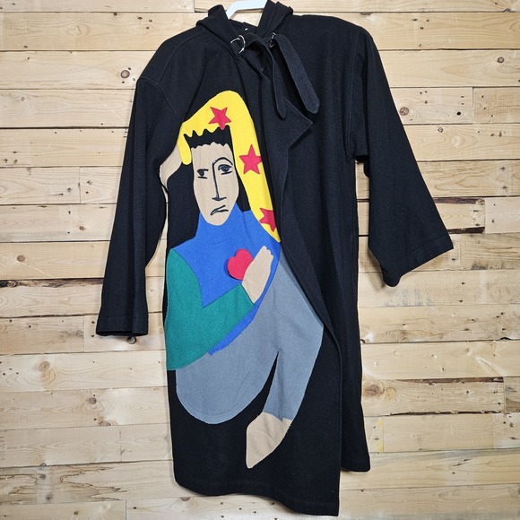 Jean Charles de Castelbajac Other - Jean Charles‎ de Castelbajac Coat Large Heart Star Man Applique Vintage Unisex